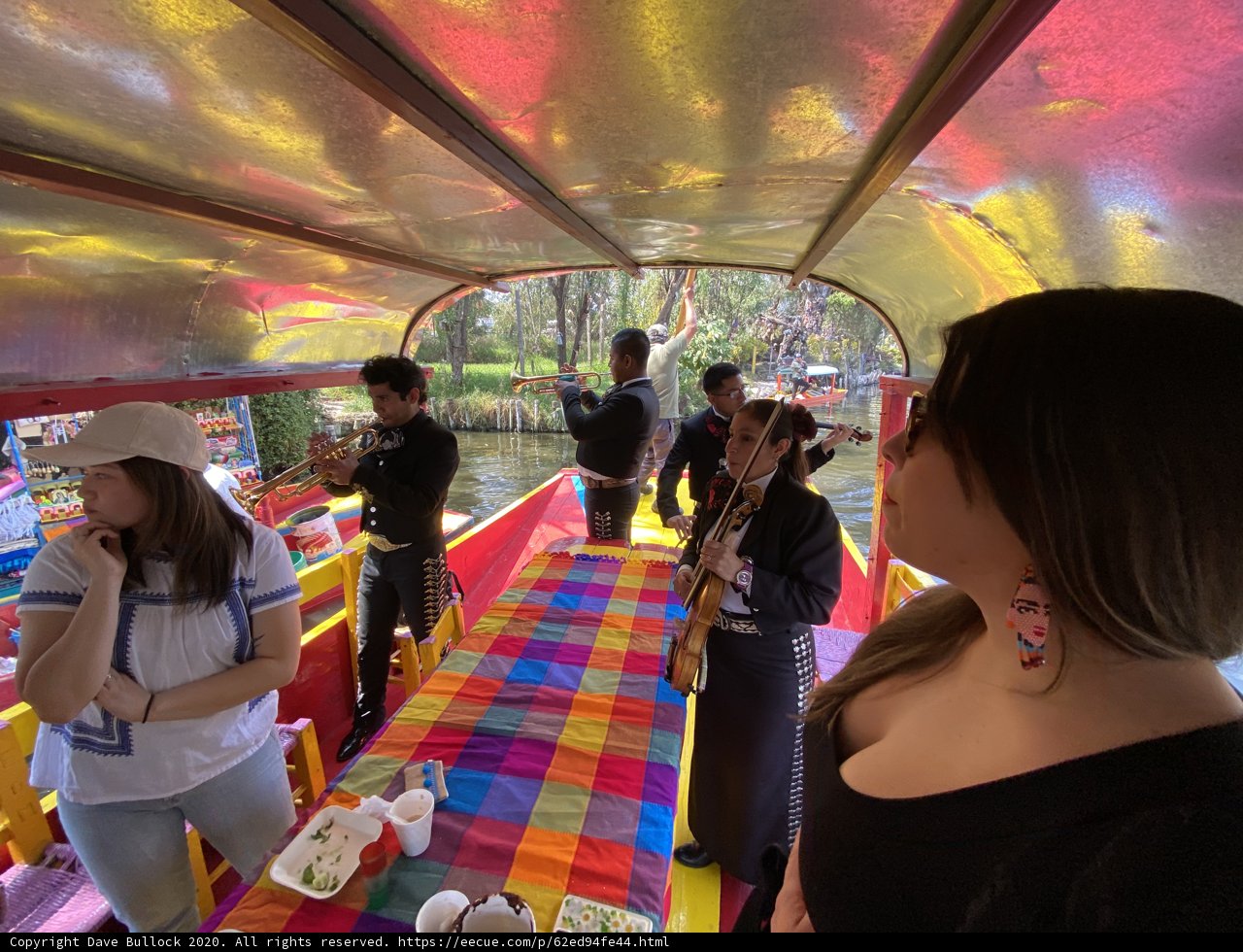 Boating in Xochimilco