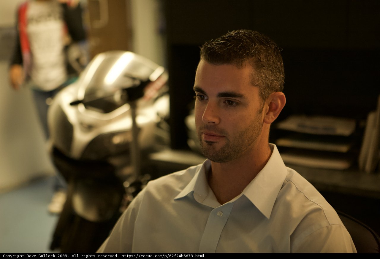 White Shirt and Motorcycle