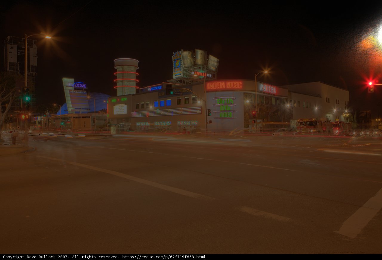 Urban Intersection at Night
