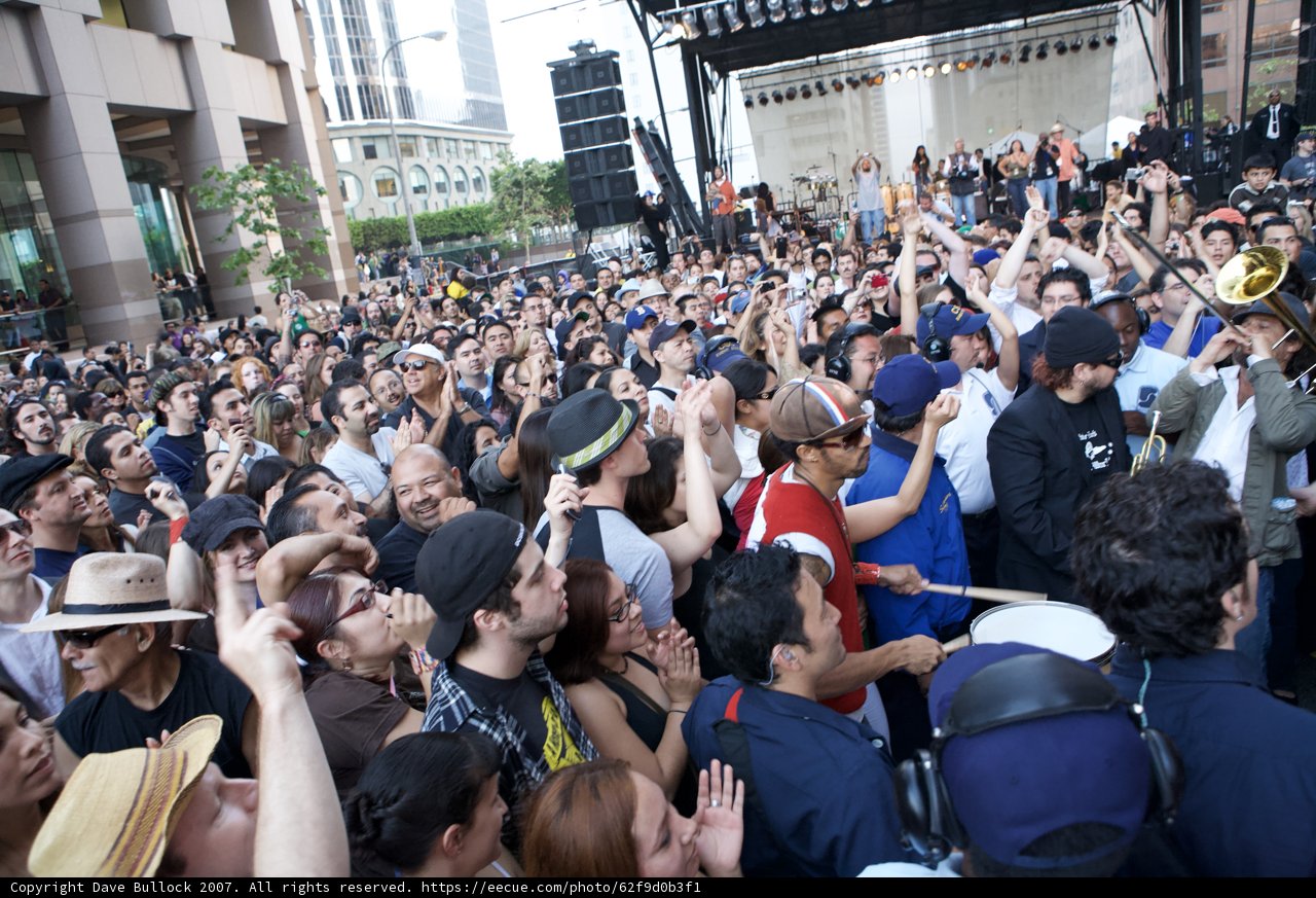The Great Crowd and Talent of Ozomatli Concert