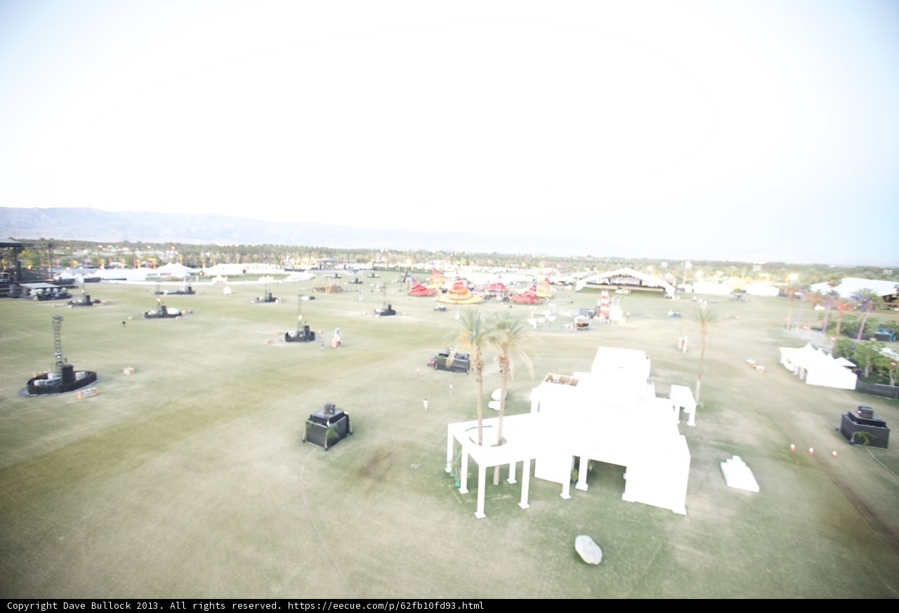 Aerial View of Coachella's Weekend 2 Grounds