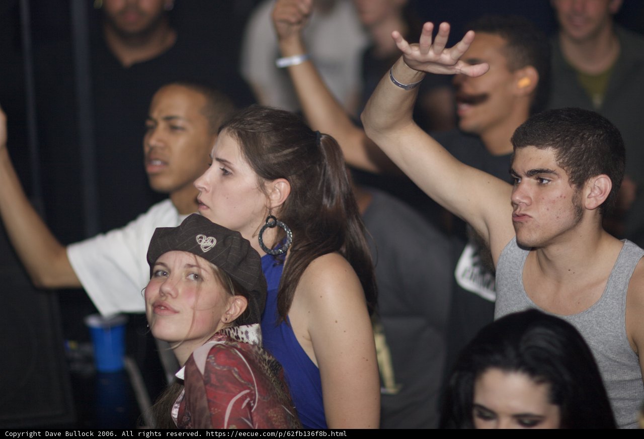 Party People with Hands Up