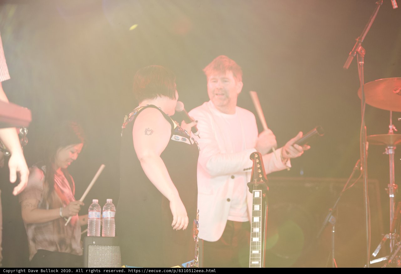 Live Performance by James Murphy and Nancy Whang at Coachella 2010