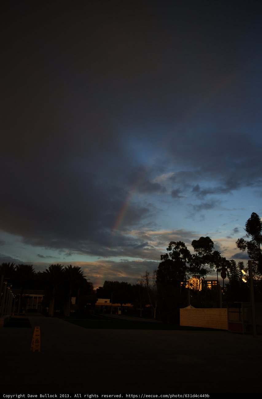 Rainbow over Altadena Parking Lot