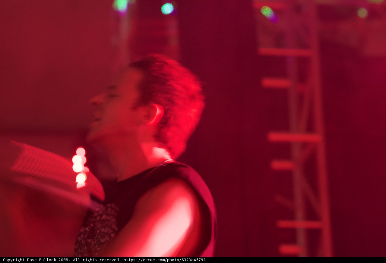 The Frontman Lights Up the Night