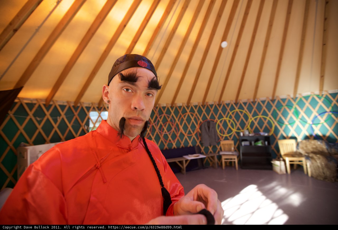 Man in a Yurt