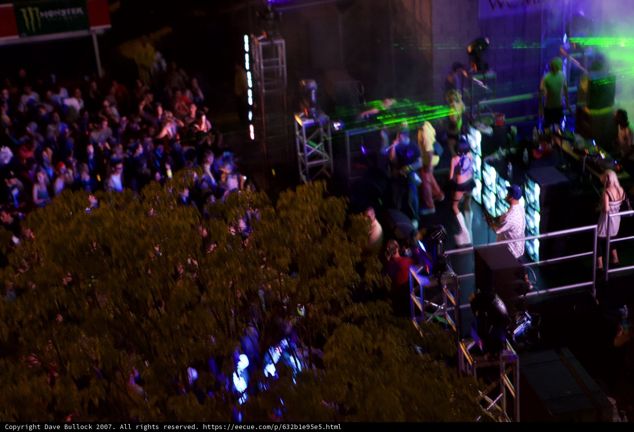 Green-Lit Energy at EDC Concert