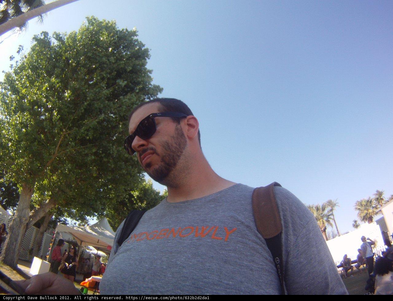 Grey Shirt and Sunglasses