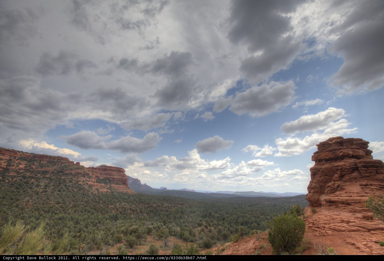 Cloudy Skies over the Canyon