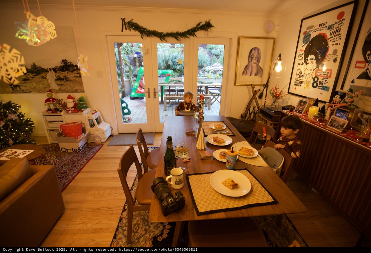 Cozy Family Christmas Morning Breakfast Scene
