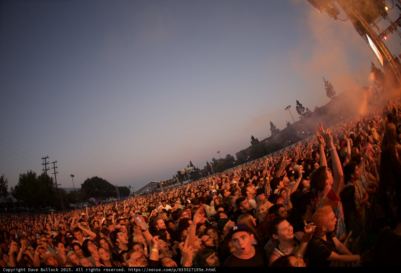 Crowd with Stage Smoke