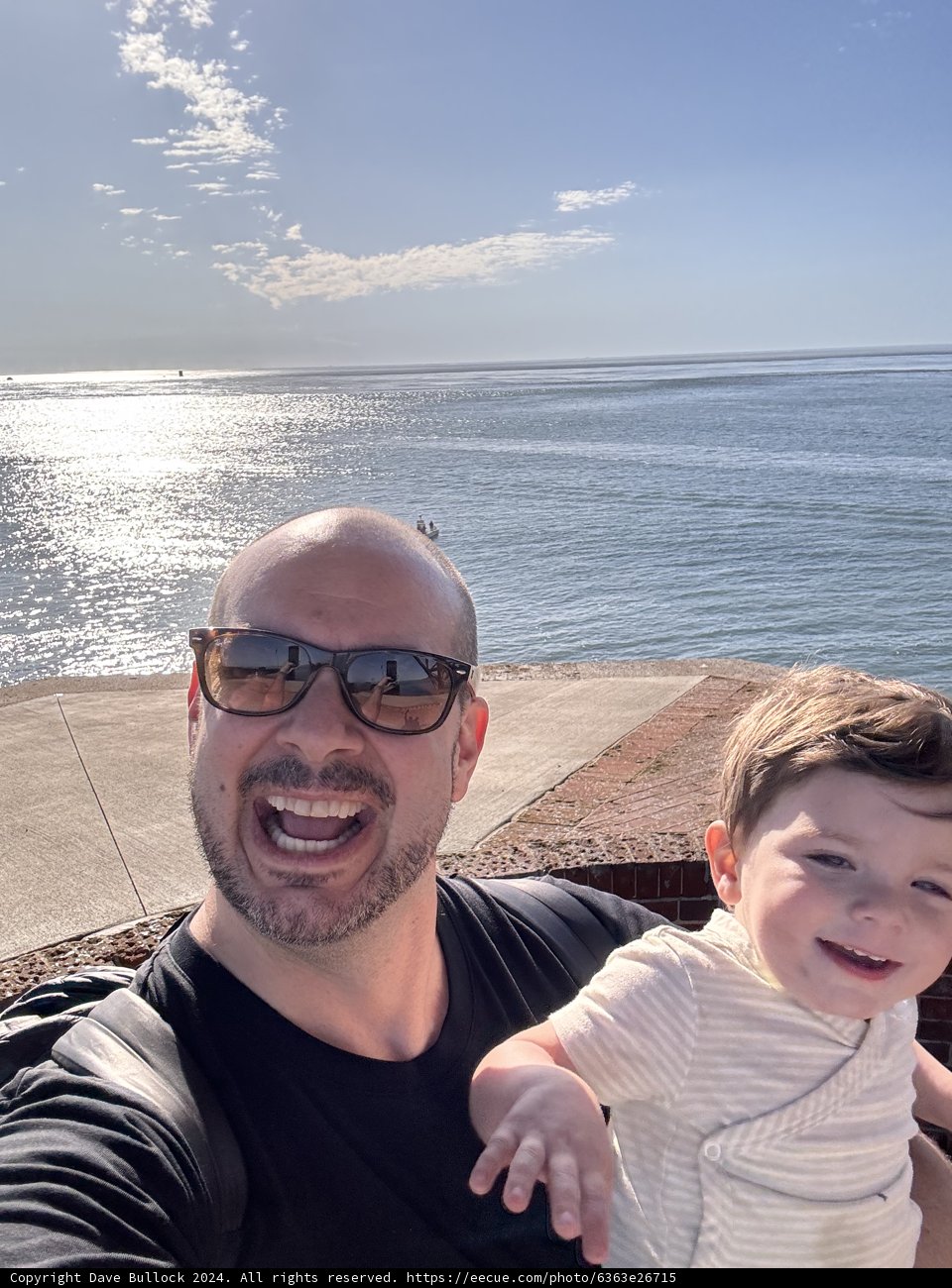 Sunny Selfie on a San Francisco Shoreline