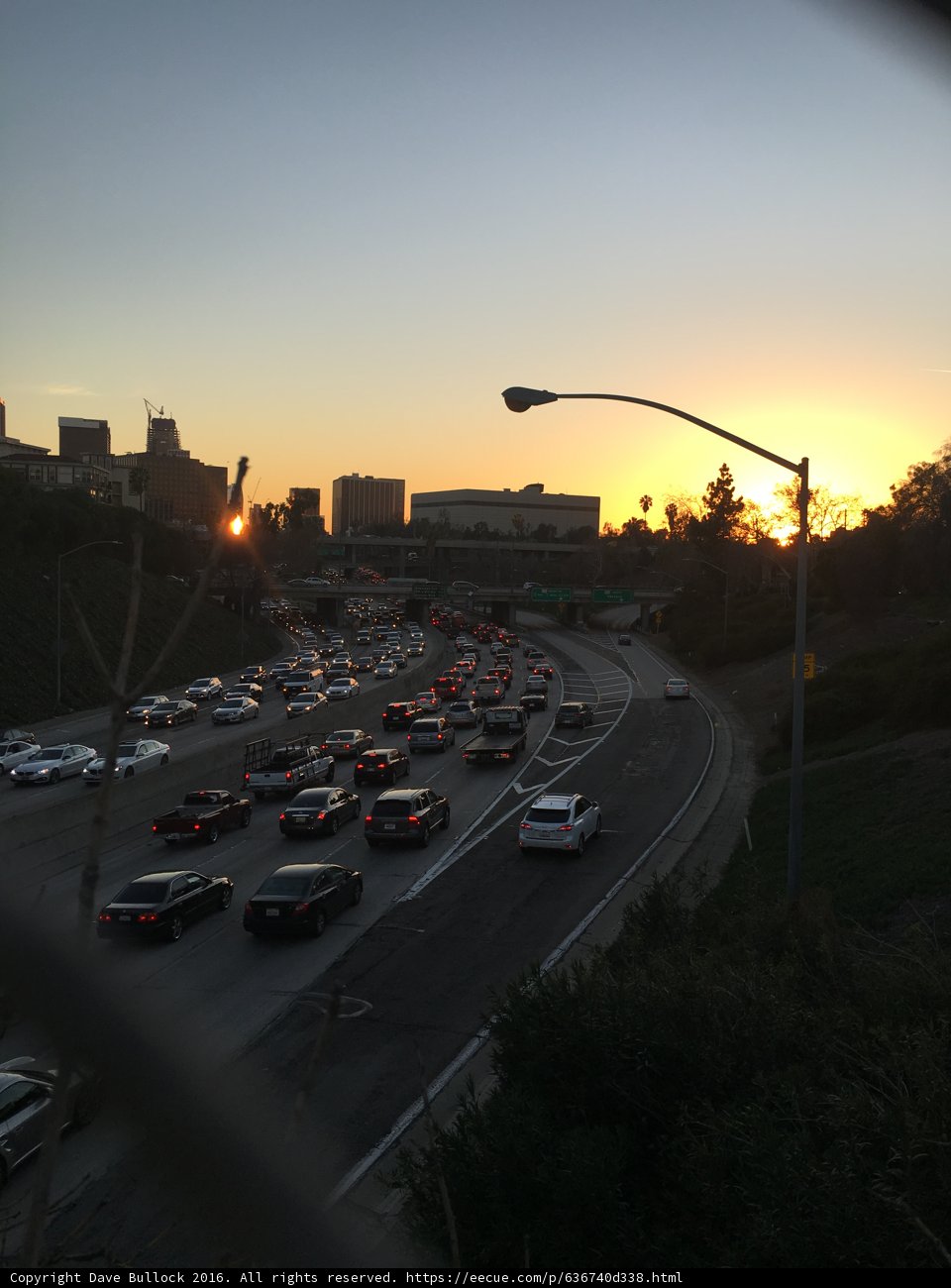 Rush Hour on LA Freeway