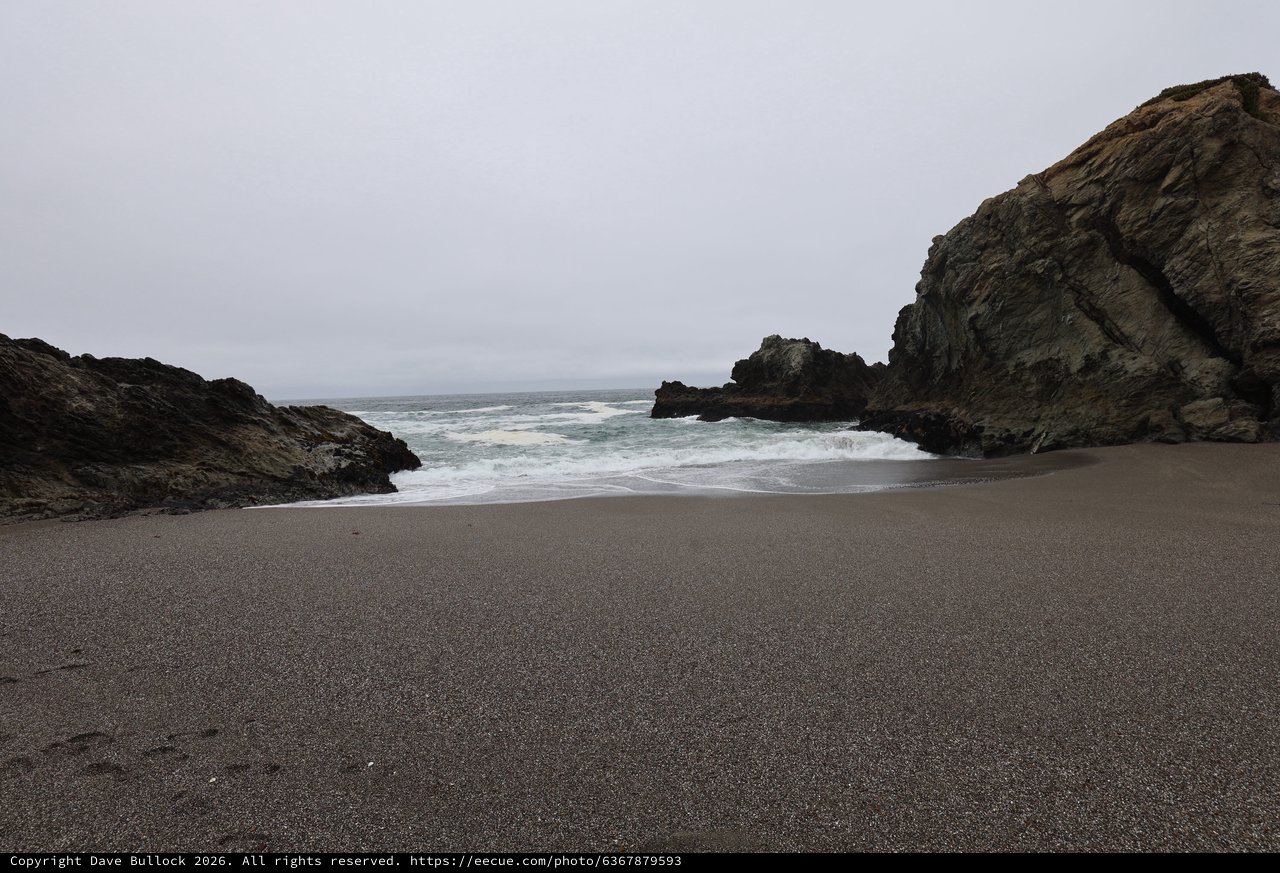 Secluded Rocky Cove on the Northern California Coast