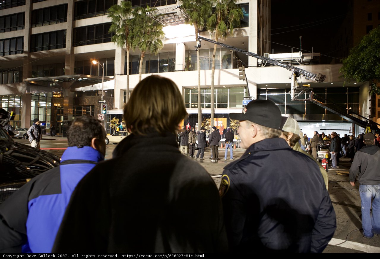 Nighttime Metropolis Crowd