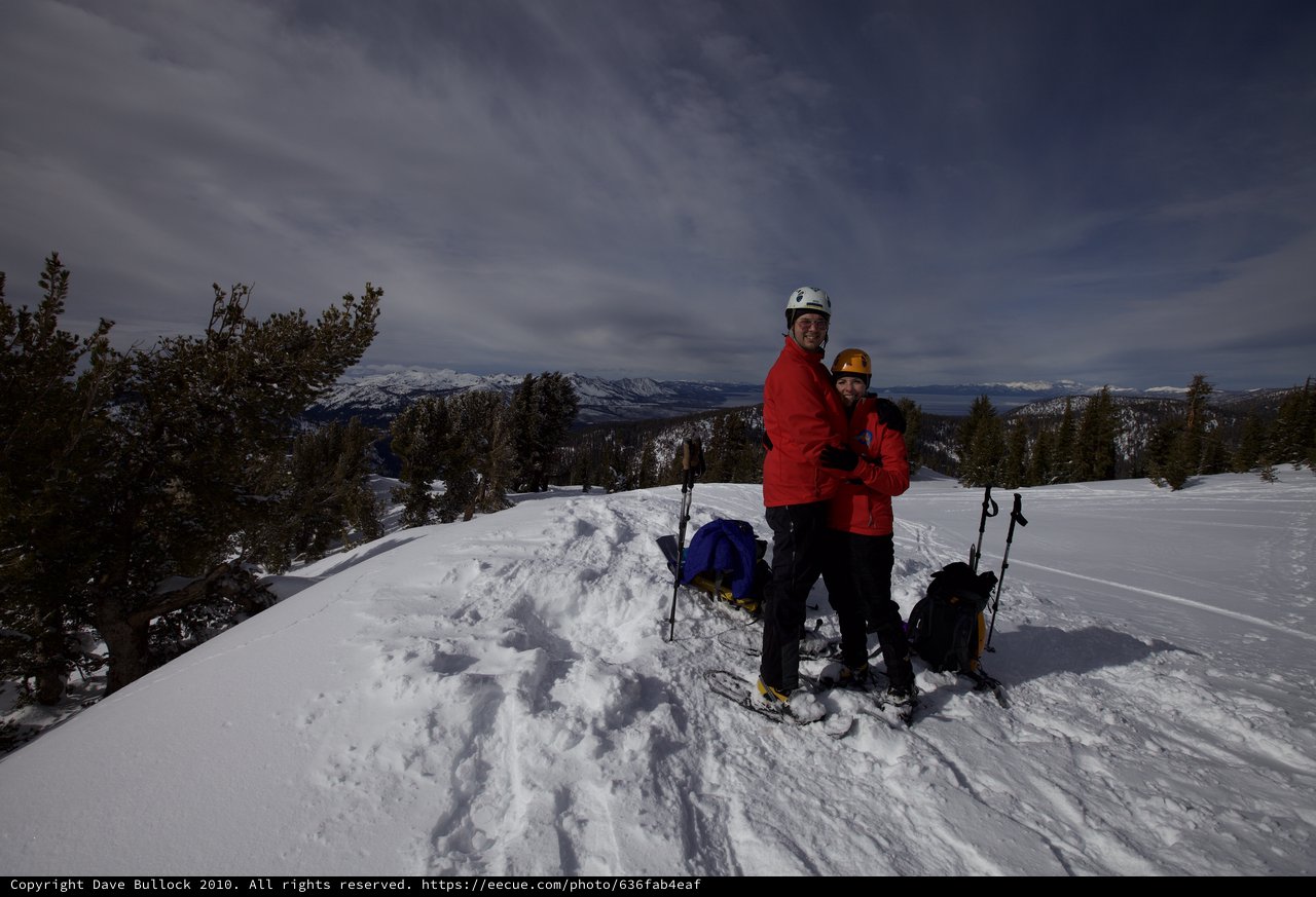 Summit Smiles Above Lake Tahoe in Winter
