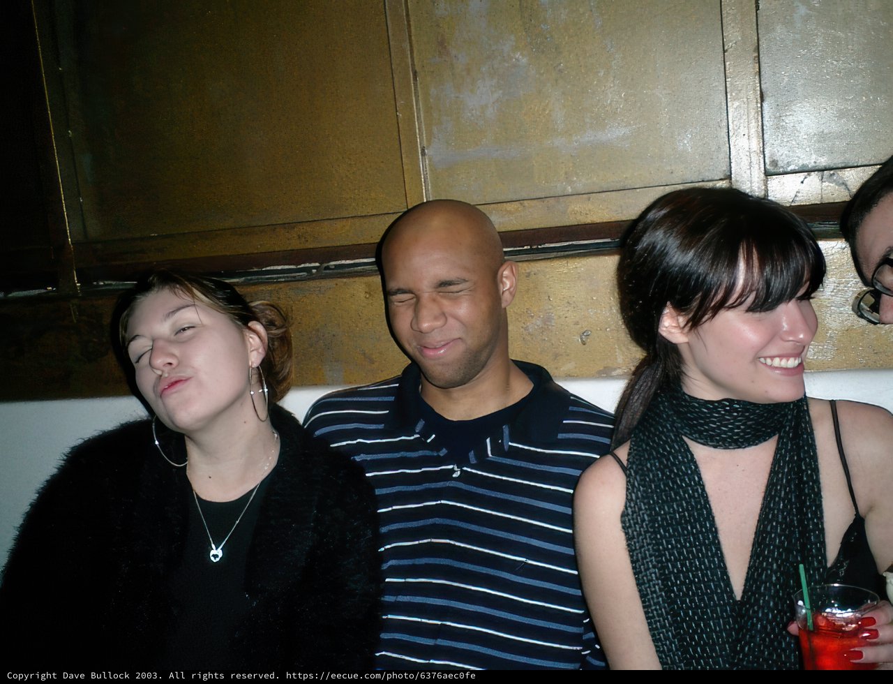 Portrait of Three People with Accessories