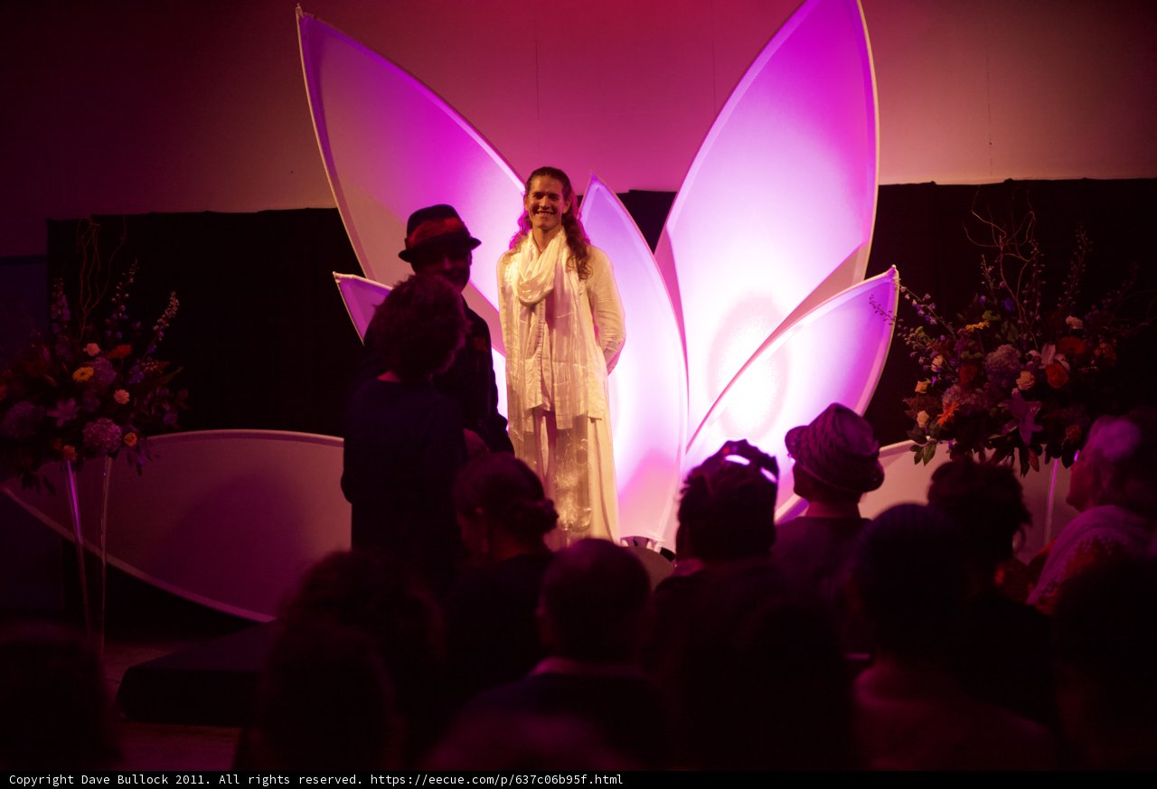 The Bride and Her Flower Captured on Stage
