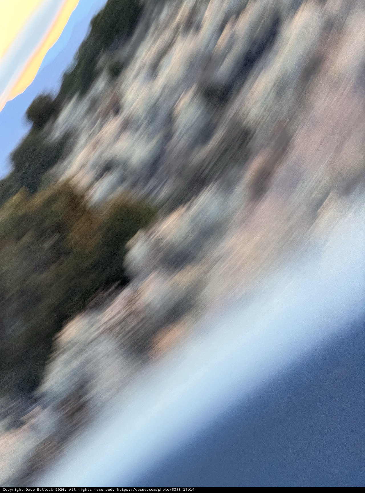 Motion Blur Waterscape at Twilight in Santa Fe