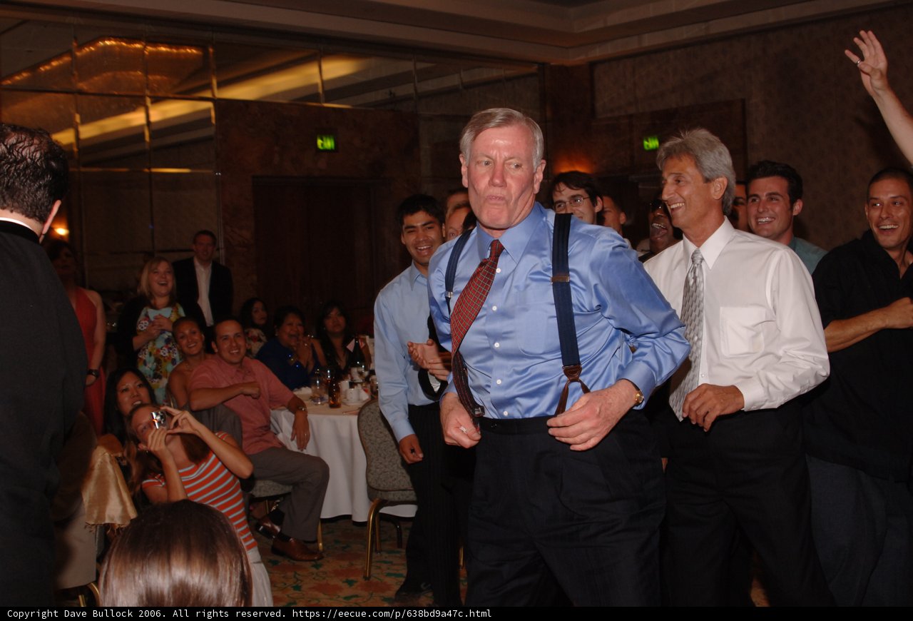 Wedding Guest in Blue Shirt