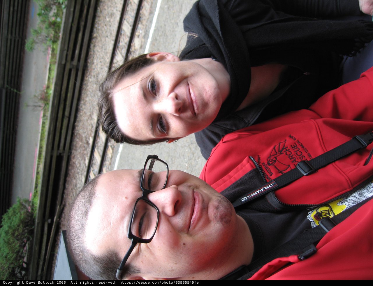 Dave and Penelope Selfie Near Train Tracks San Francisco