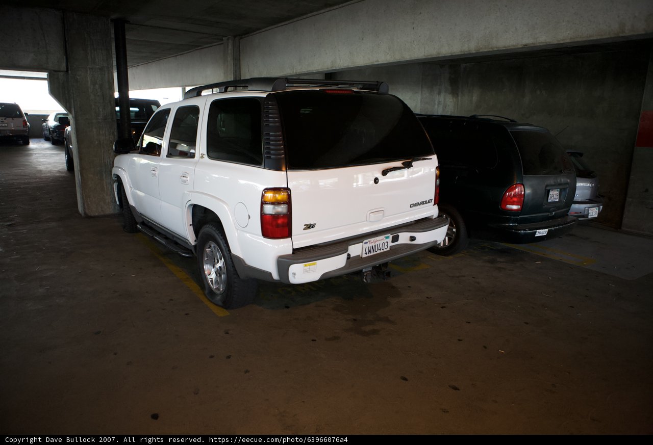 Parked SUV in a Grand Garage