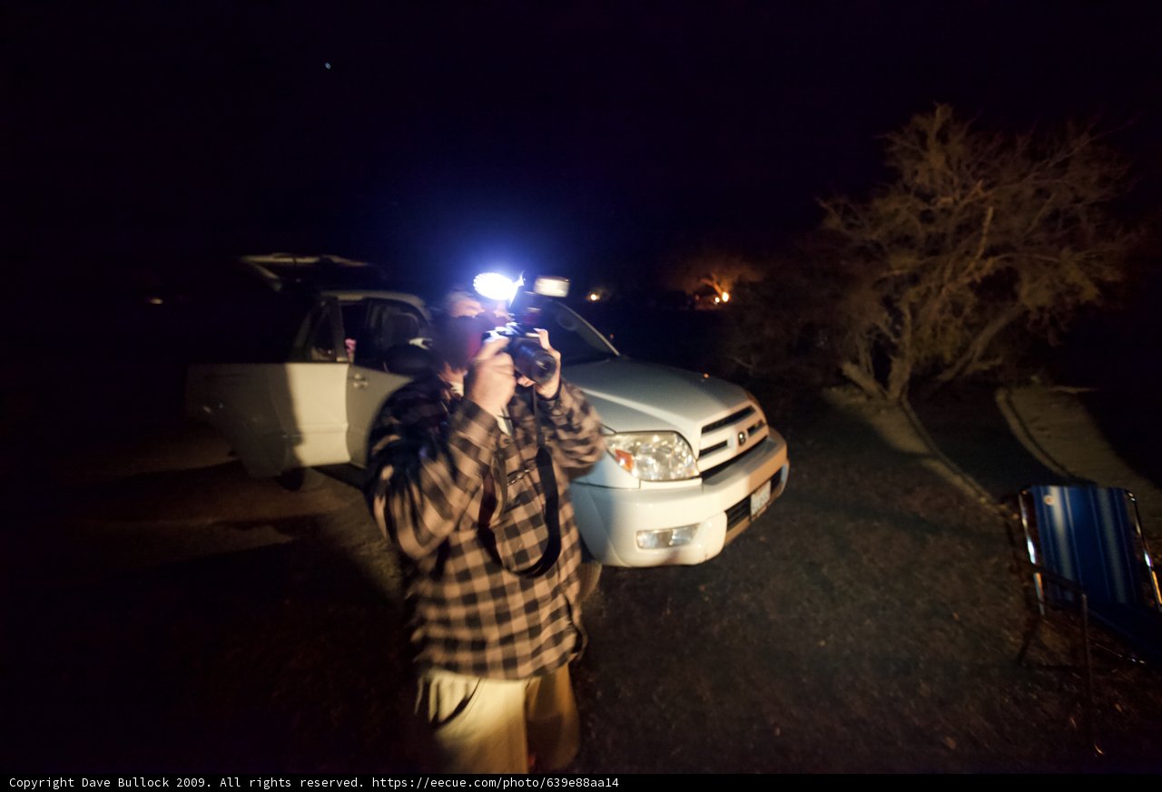 Nighttime Snapshot of an Automobile