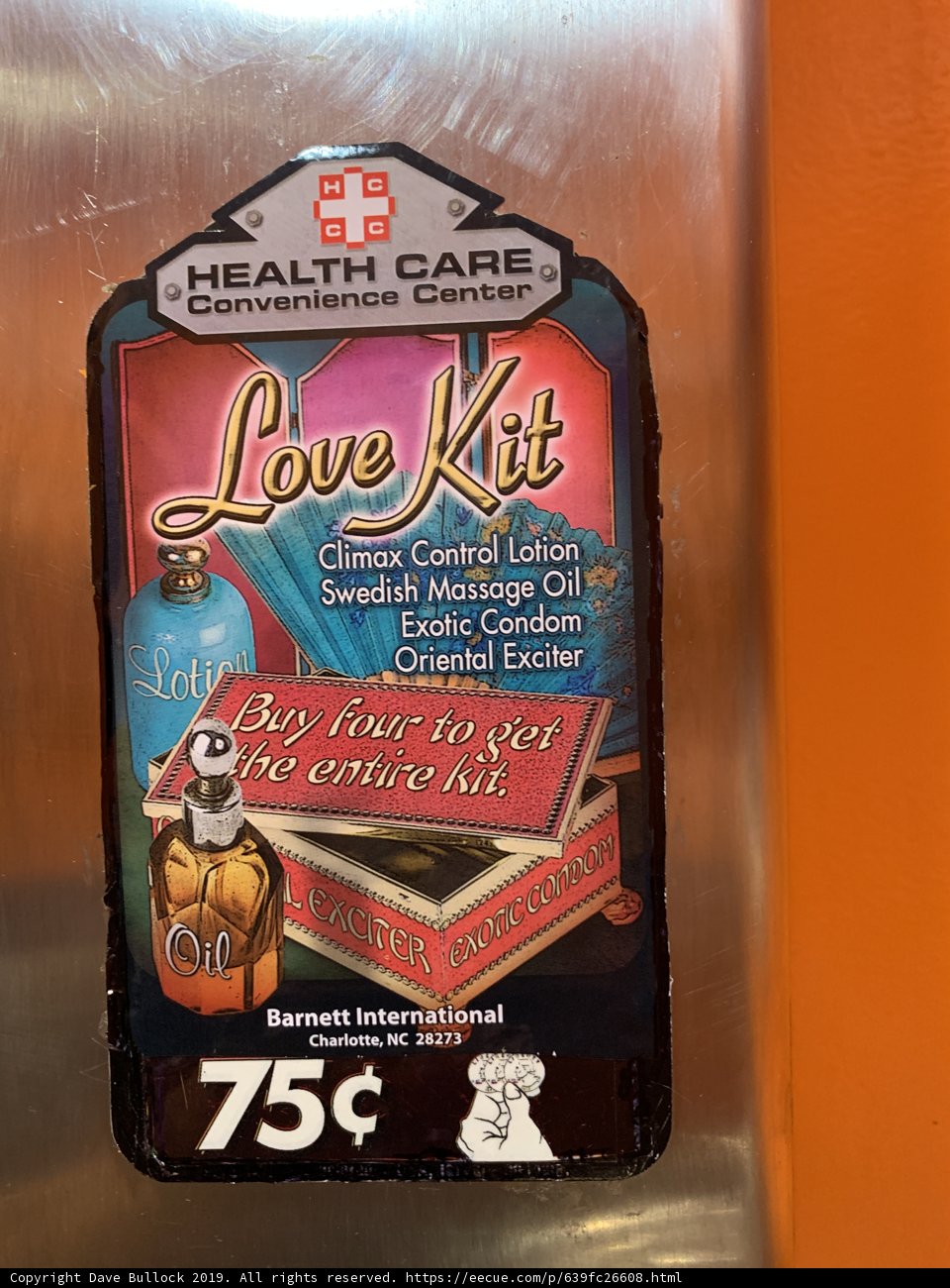 Health Care Love Kit Vending Machine