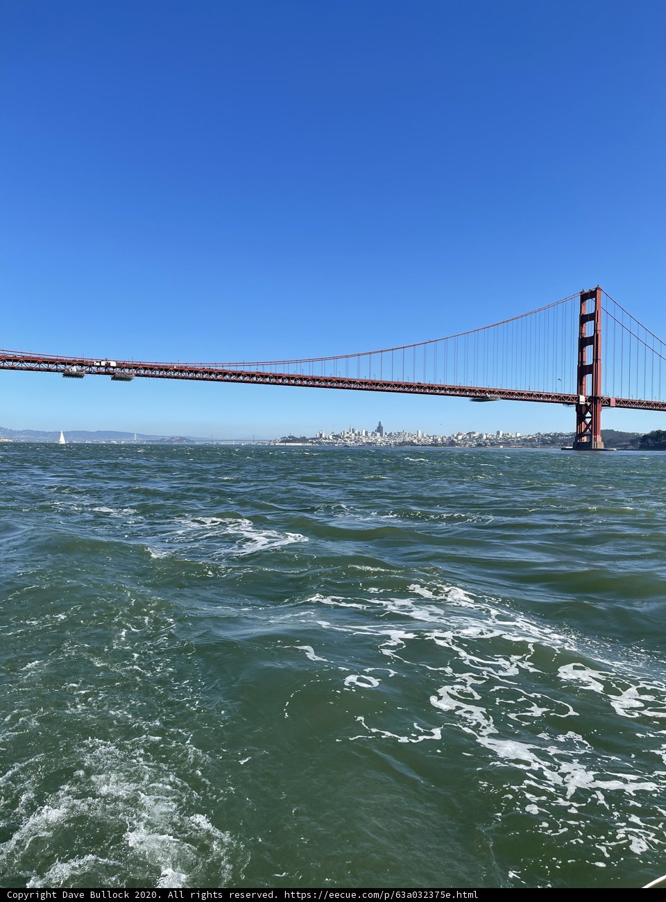 Golden Gate Bridge over the Glittering Water