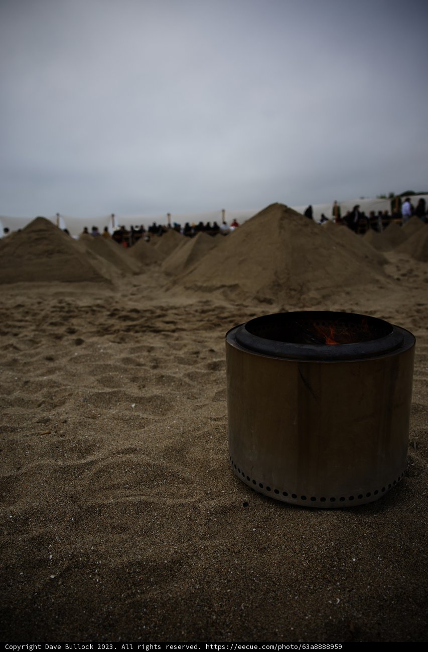 Coastal Bonfire Gathering in Pescadero Beach