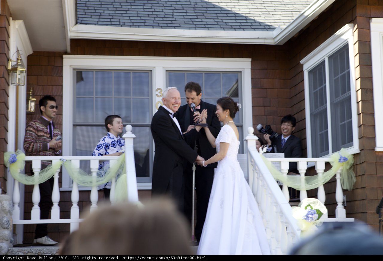 The Happy Couple on their Wedding Day