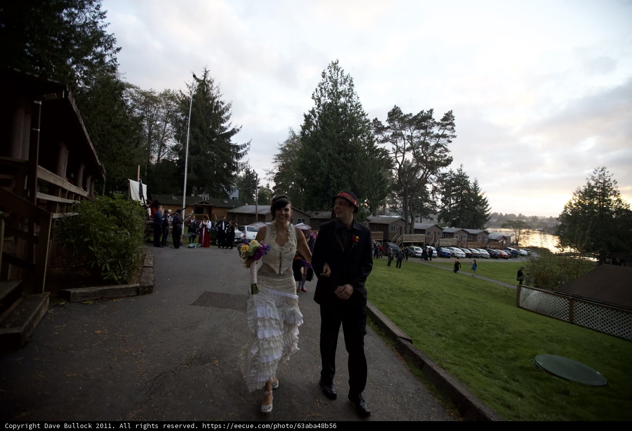 Sunset Stroll Down the Aisle