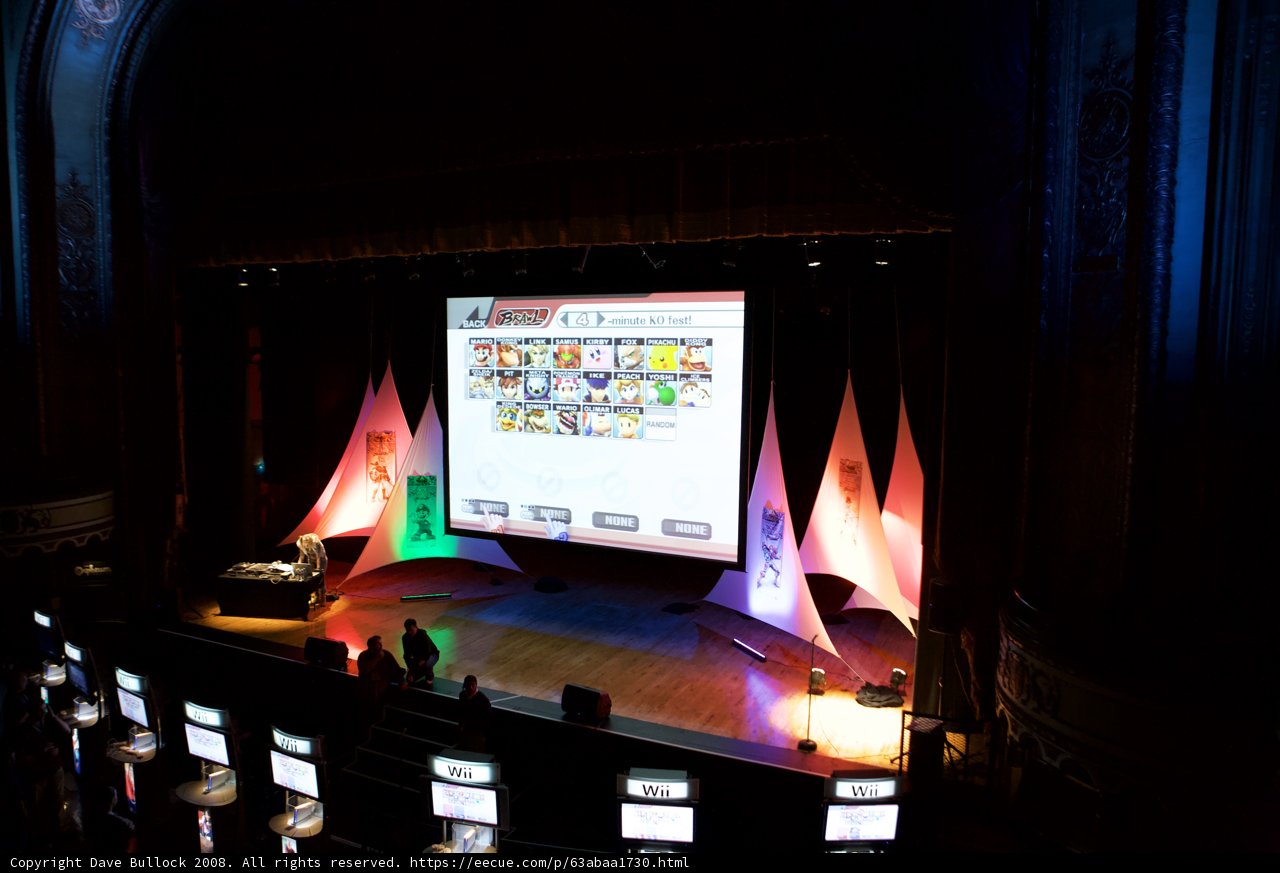 Cinema Stage with Large Screen and Projector