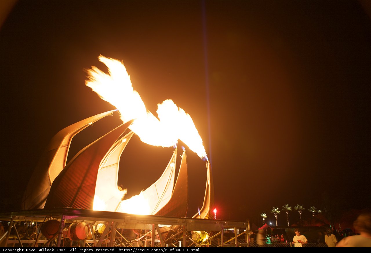 Spectacular Bonfire at Coachella