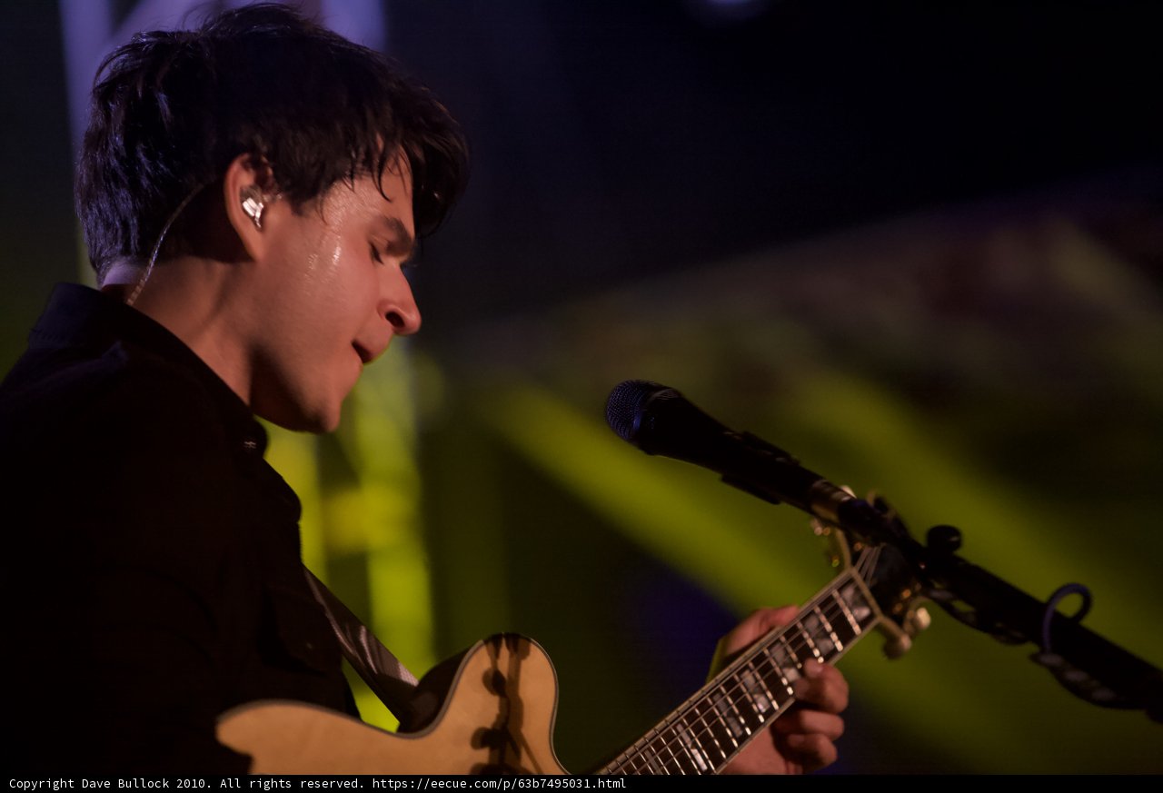 Ezra Koenig Rocks the Crowd with his Electric Guitar