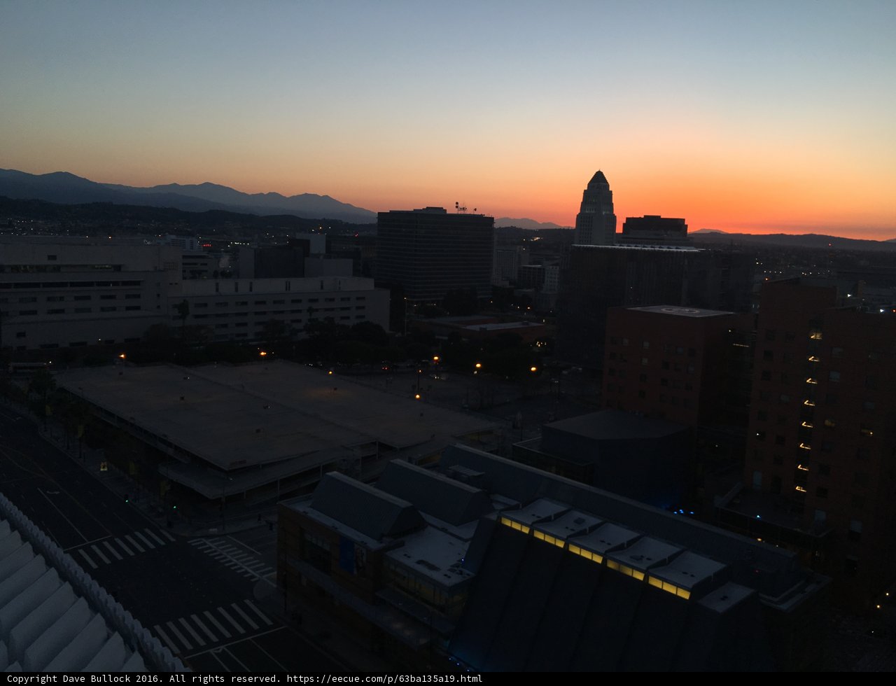 Sunset Over the City