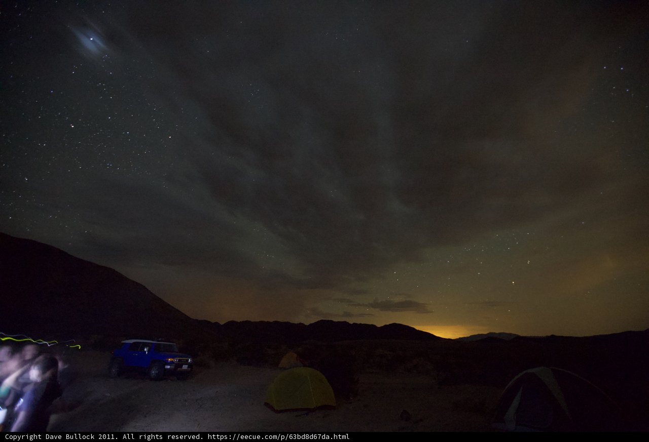 Desert Camping Under the Starry Sky