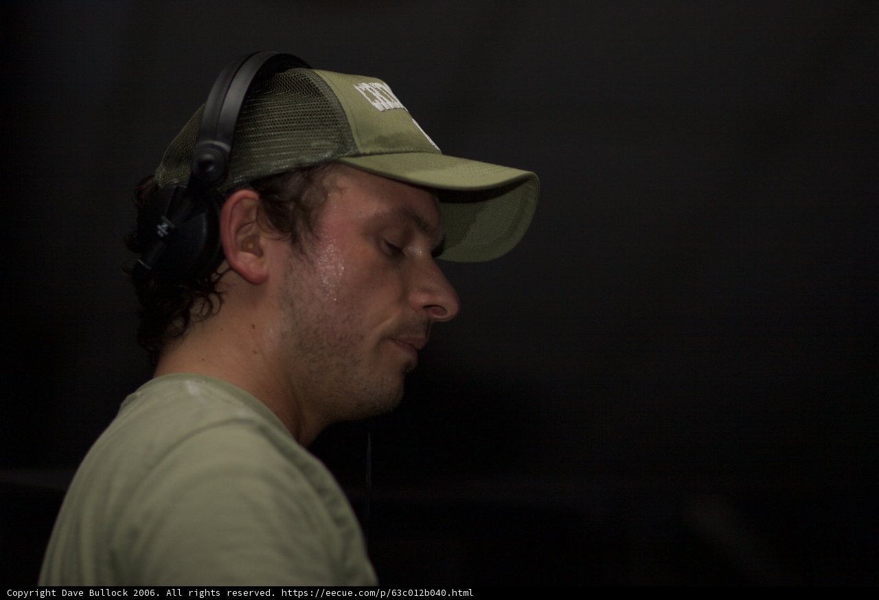 Andy C in His Signature Headgear
