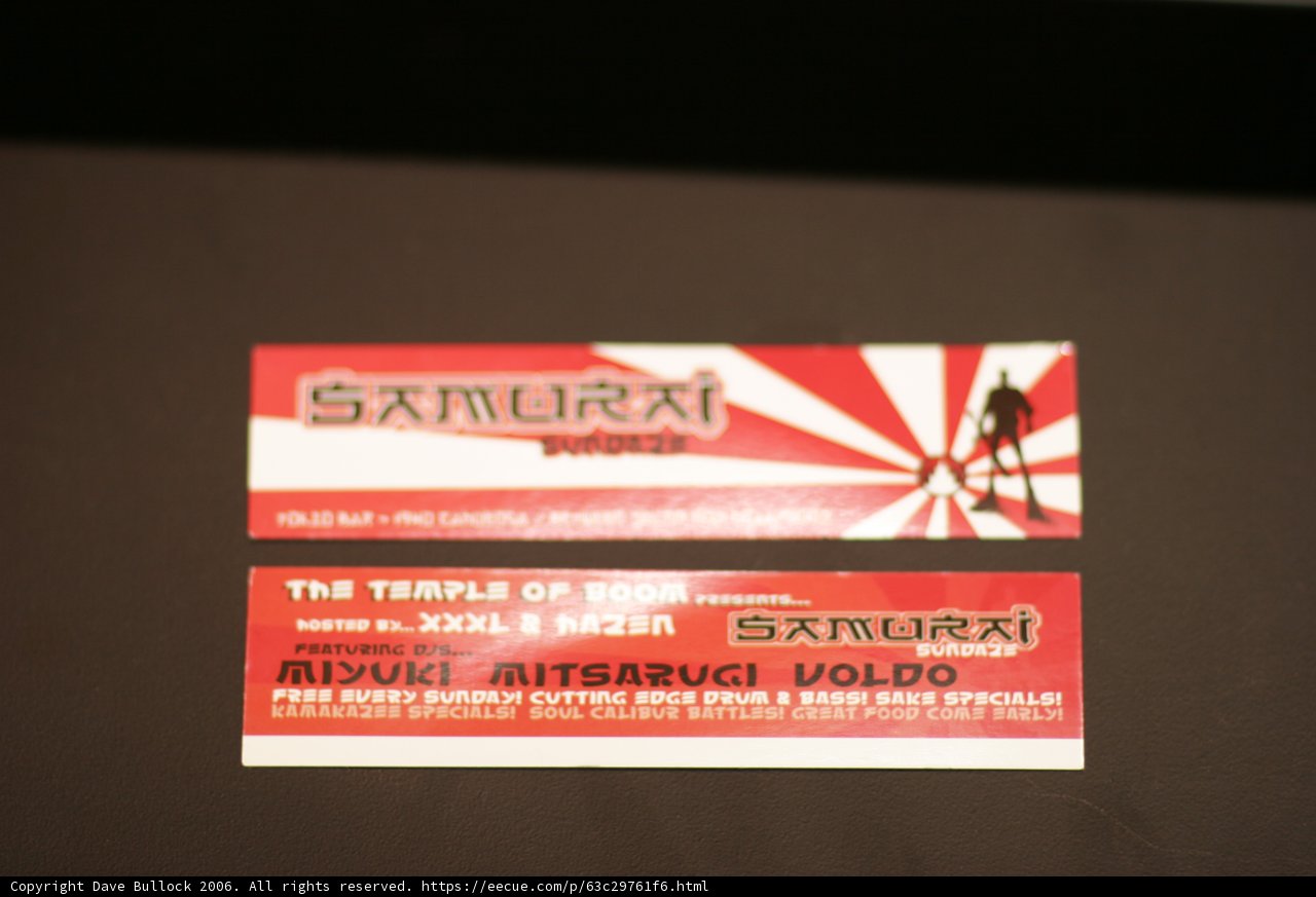 Red and White Sticker
