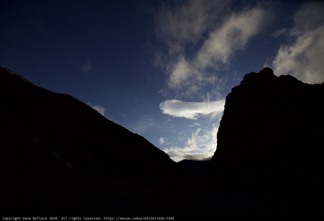 Majestic Cumulus Cloud Over Mountain Range