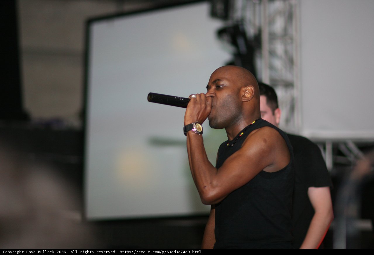 Solo Performer with Mic and Black Shirt
