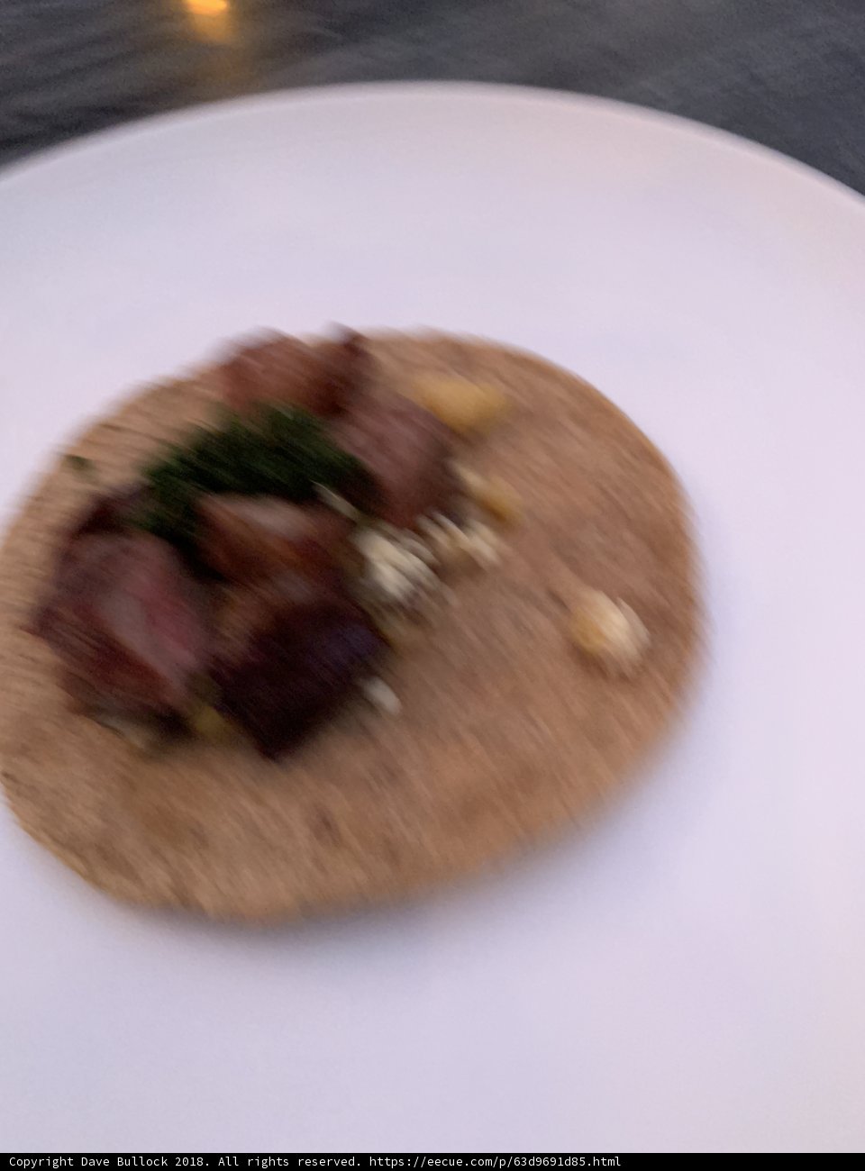 Petite Taco on White Plate