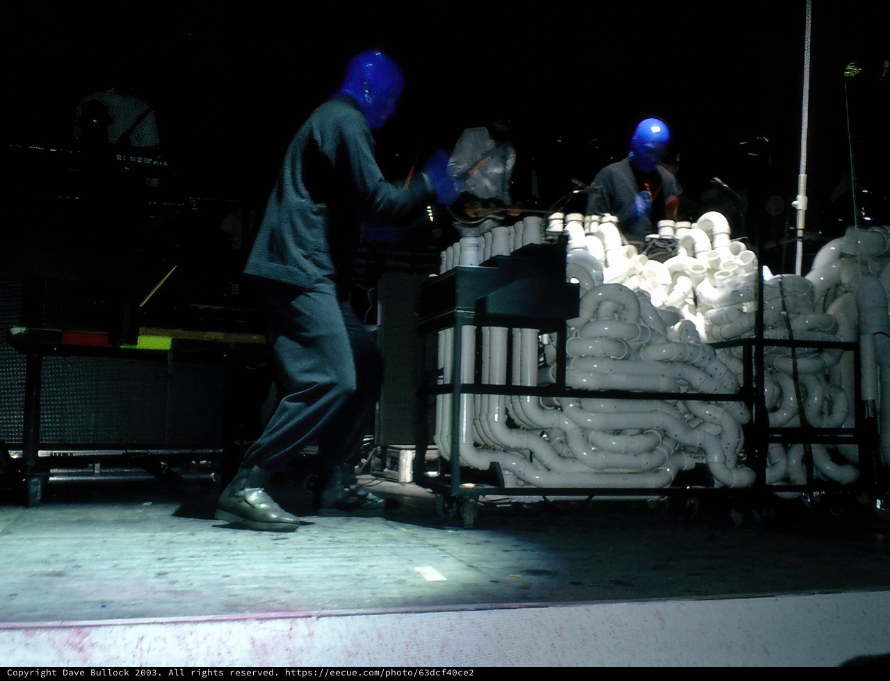 Blue Men in the Night Sky