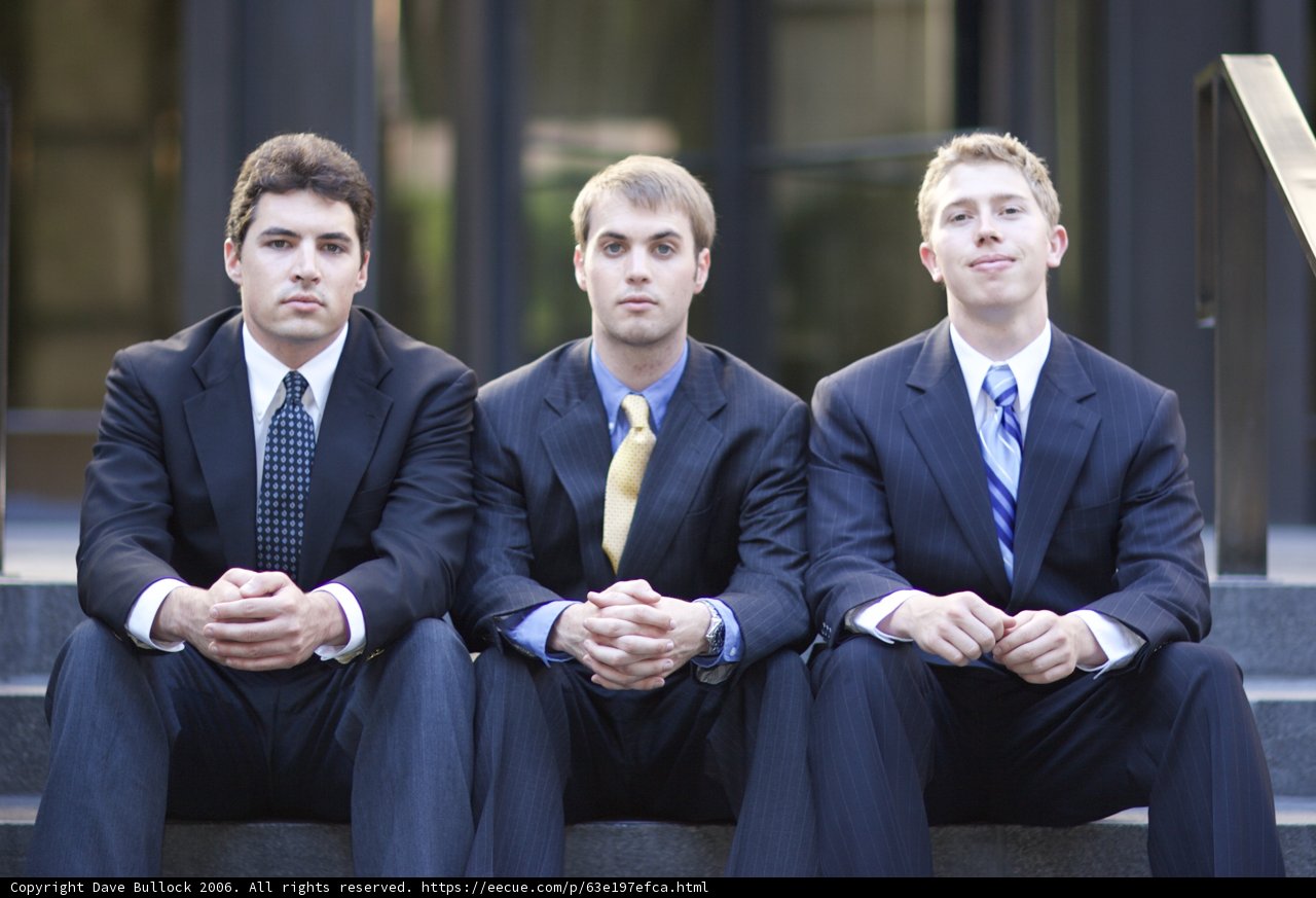 Three Men in Formal Wear