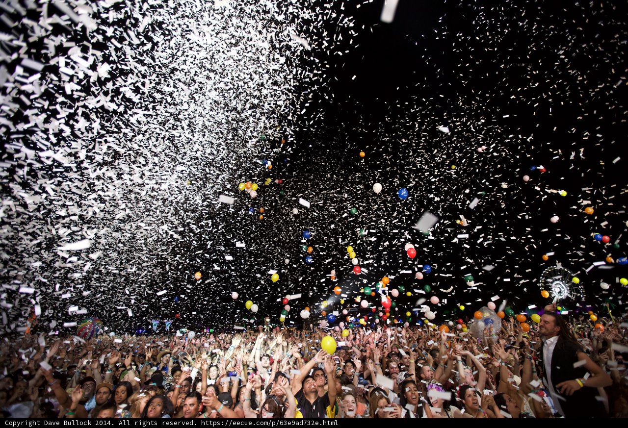 Confetti Celebration at Coachella