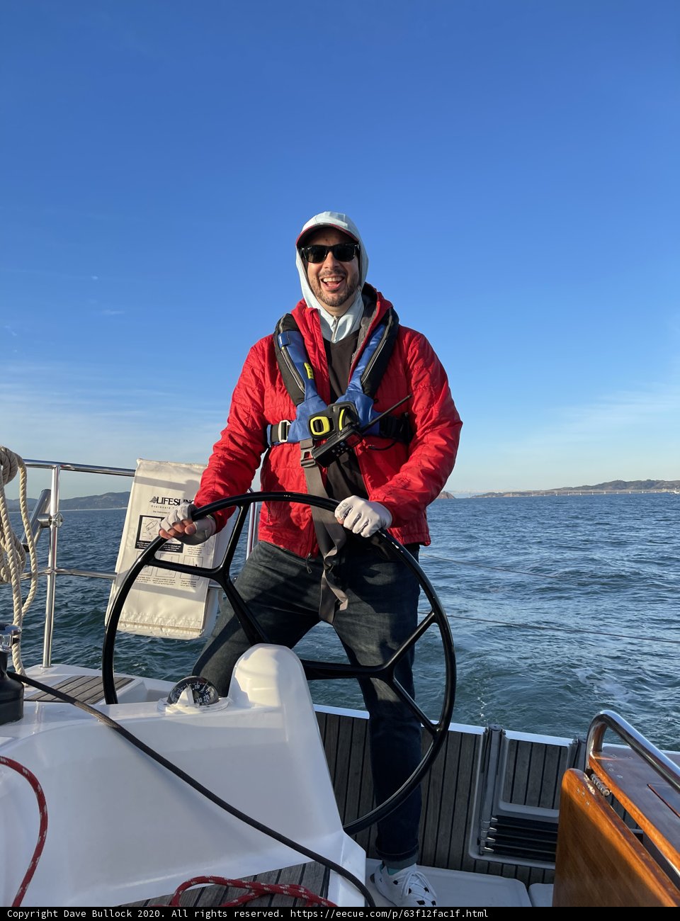 Captain Dave sets sail on the San Francisco Bay