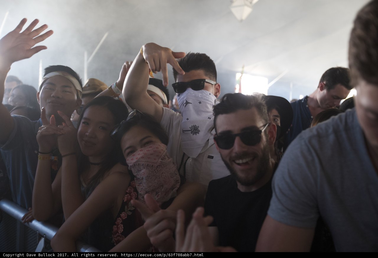 Masked Music Festival-goer