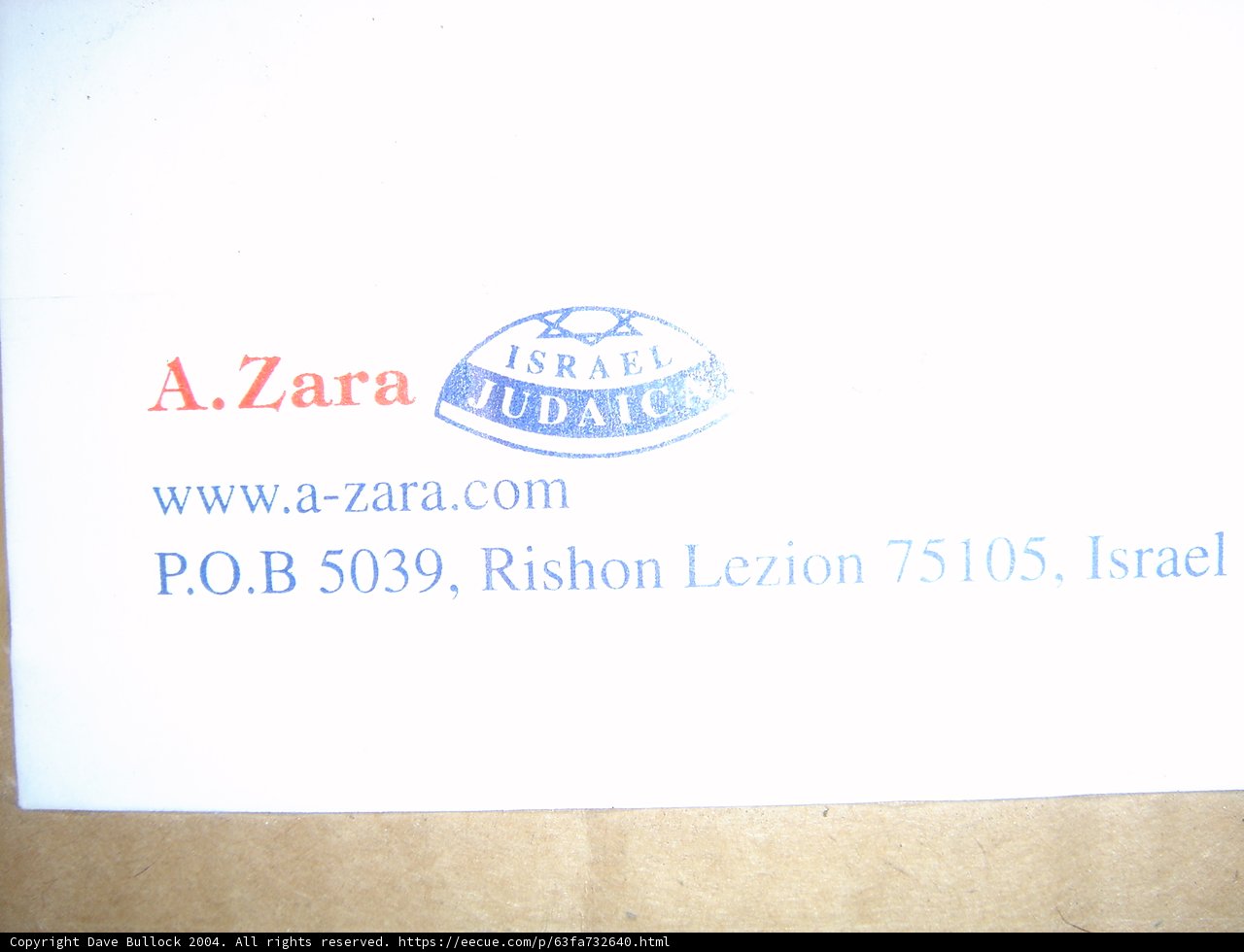 Zara Business Card