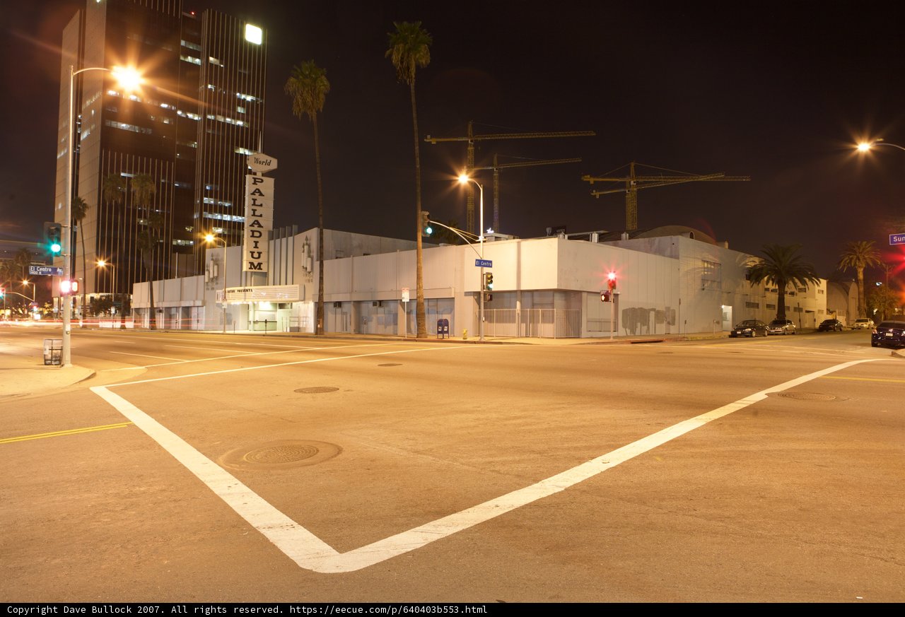 Urban Intersection at Night