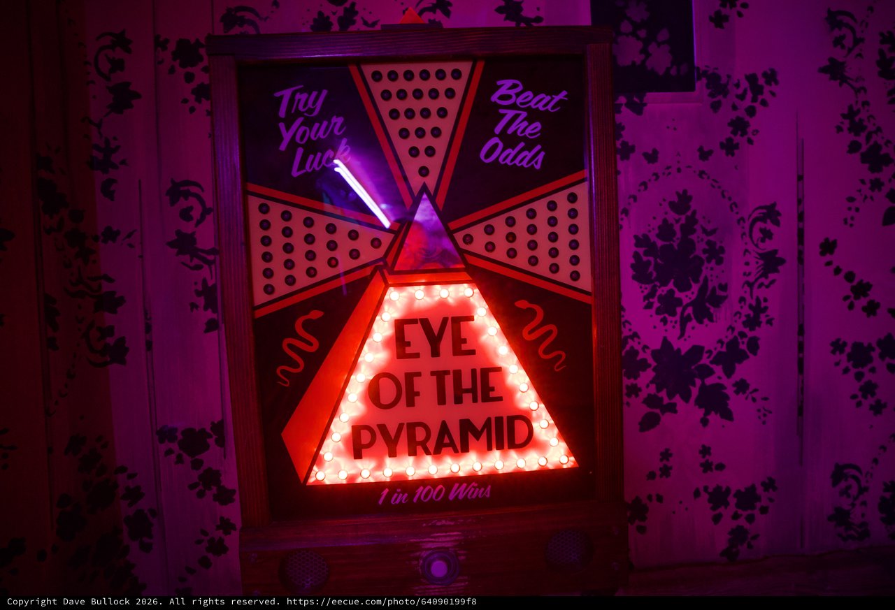 Eye of the Pyramid Illuminated Carnival Game Display